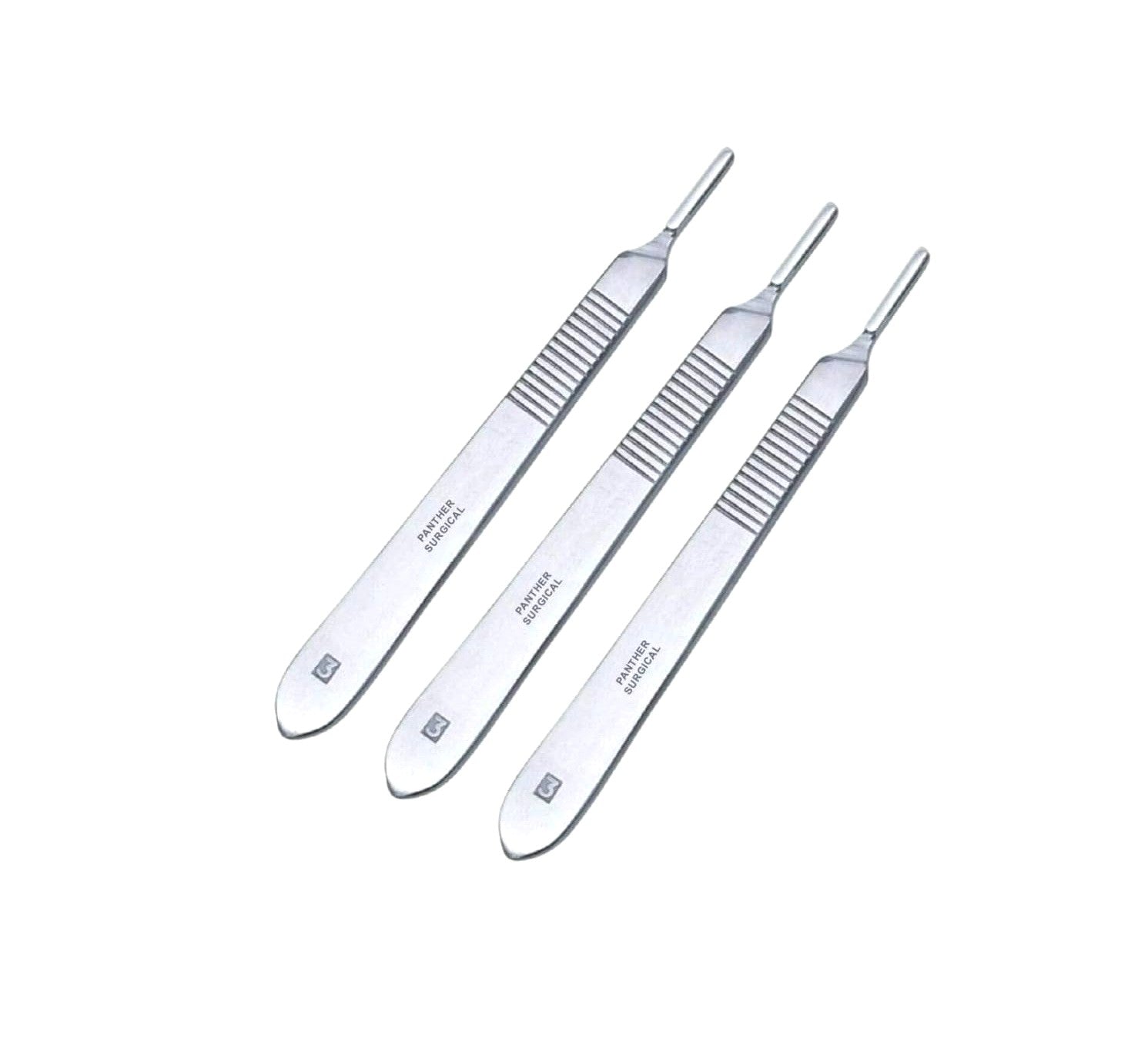 Set of 3 Panther Surgical Stainless Steel Scalpel Handles