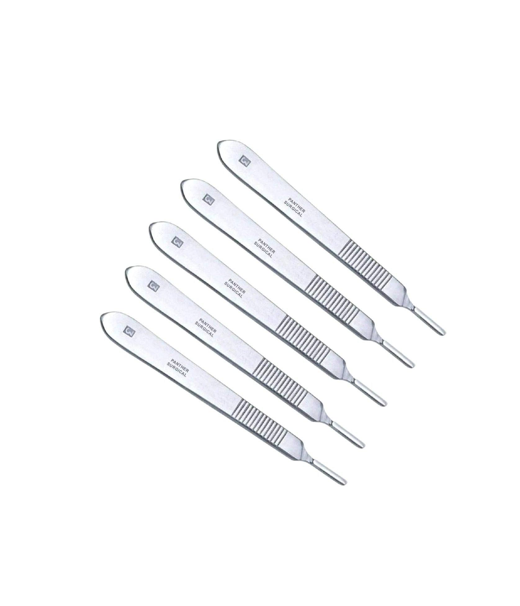 Durable stainless steel scalpel handles, set of 5 for art and craft.