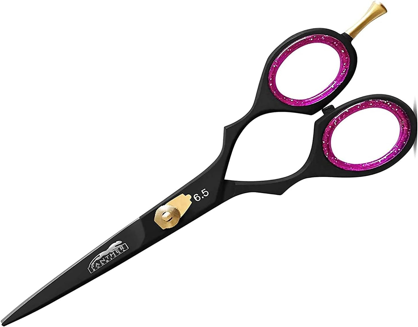 professional hairdresser scissors with gold accents