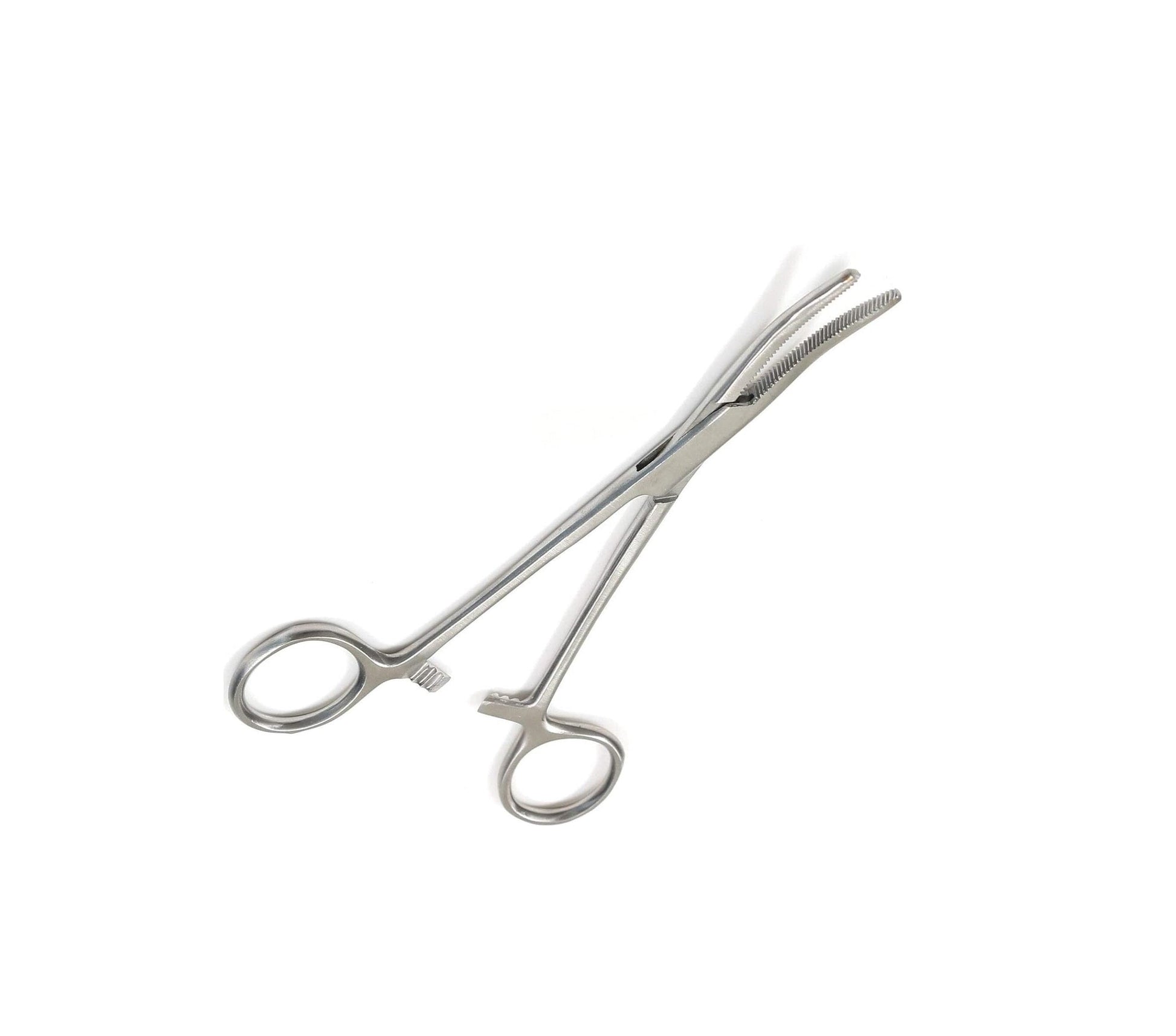 6-inch stainless steel fishing forceps with curved design