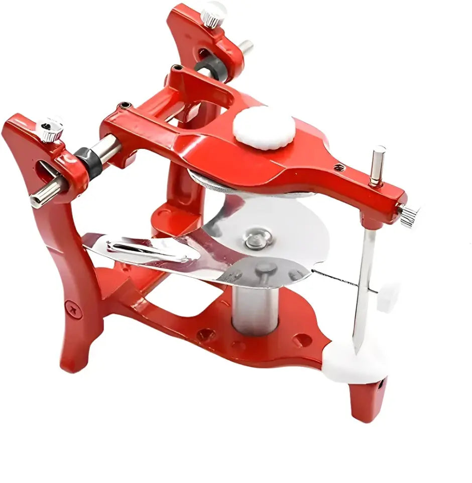 Adjustable red dental articulator for laboratory accuracy